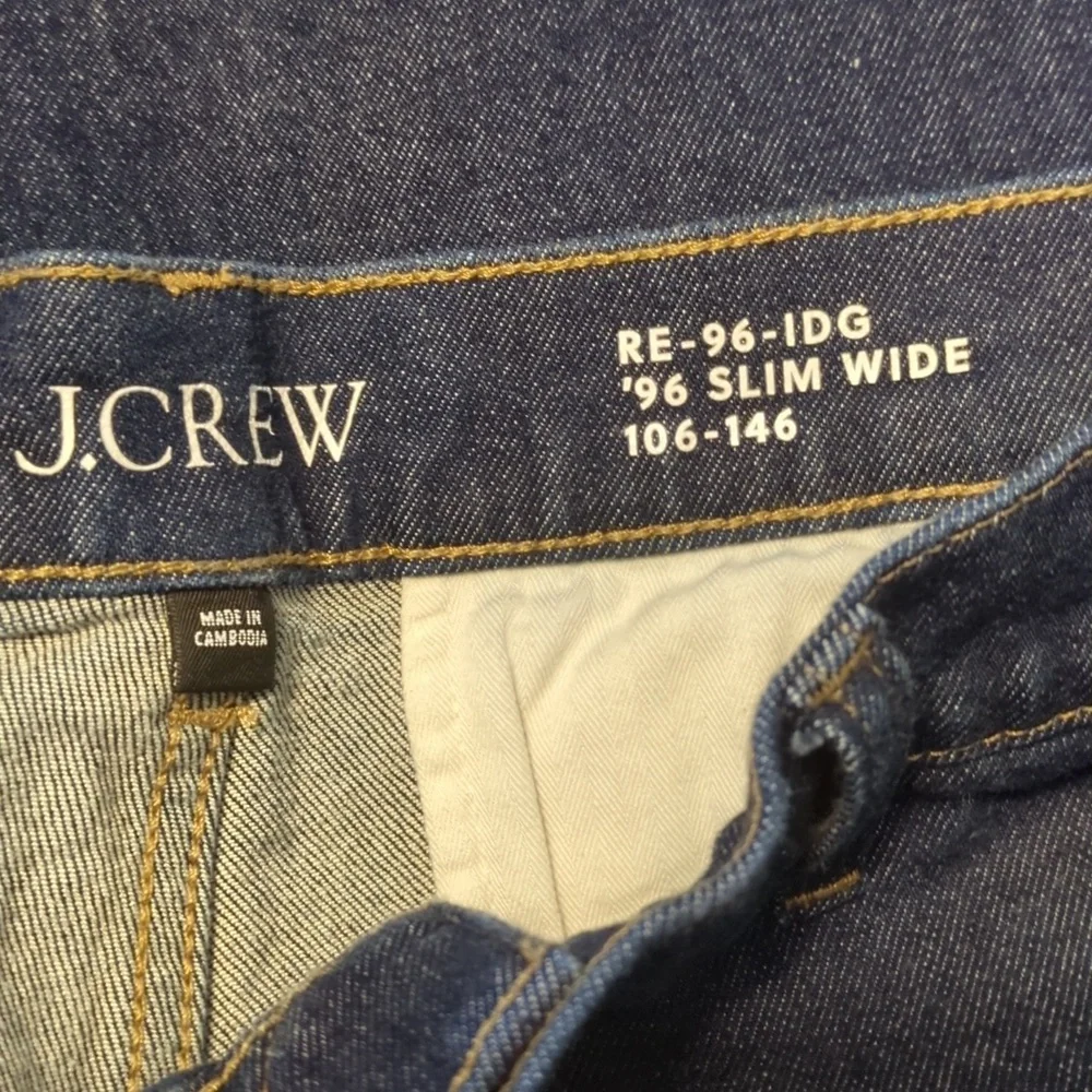 J. Crew Dark '96 Slim Wide Leg Jean- Current Style - Picture 4 of 7